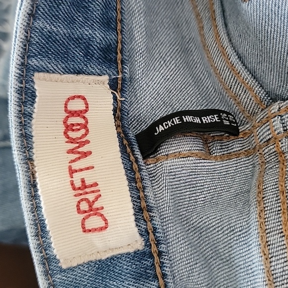 DRIFTWOOD JACKIE HIGH RISE EMBROIDERED SKINNY JEANS DENIM PANTS - Picture 6 of 7